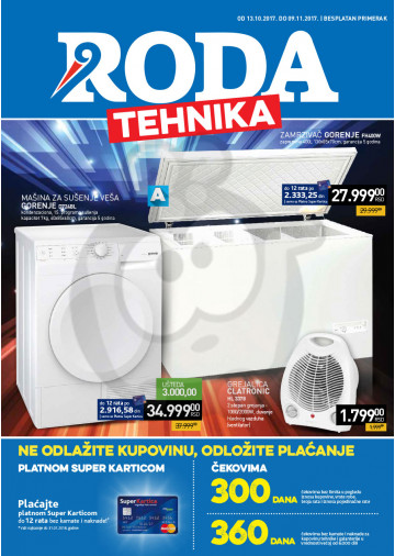 Roda Akcija Katalog Tehnika 13 10 09 11 2017 Kuda U Kupovinu