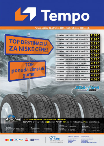 Tempo Akcija Auto Oprema 20 10 2016 28 02 2017 Kuda U Kupovinu