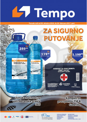 Tempo Akcija Auto Oprema 20 10 2016 28 02 2017 Kuda U Kupovinu