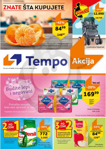 Tempo Katalog Akcija 04 10 17 10 2018 Kuda U Kupovinu