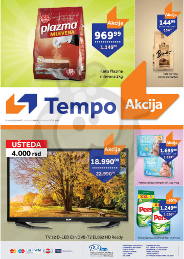 Tempo Katalog Akcija 17 11 30 11 2016 Kuda U Kupovinu