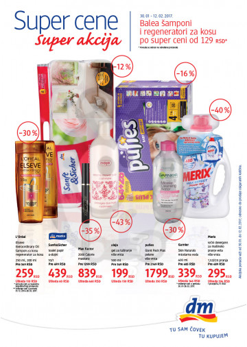 Dm Drogerie Markt Katalog Akcija 30 01 12 02 2017 Kuda U Kupovinu
