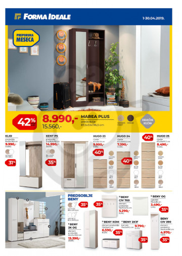 Forma Ideale Namestaj Katalog Akcija April 2019 Kuda U Kupovinu