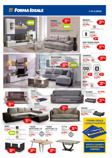 Forma Ideale Namestaj Katalog Akcija 01 05 31 05 2018 Kuda U Kupovinu