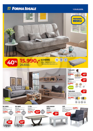 Forma Ideale Namestaj Katalog Akcija Maj 2019 Kuda U Kupovinu
