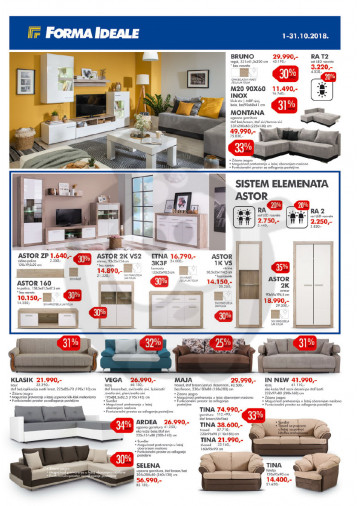 Forma Ideale Namestaj Katalog Akcija 01 10 31 10 2018 Kuda U Kupovinu