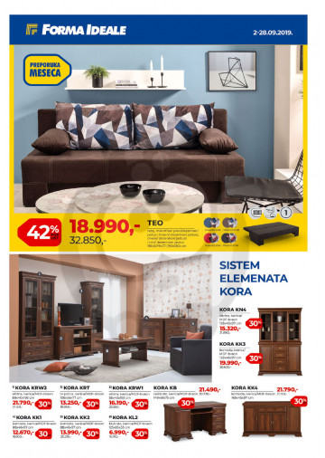 Forma Ideale Namestaj Katalog Akcija Septembar 2019 Kuda U Kupovinu