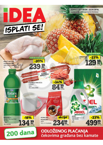 Idea Akcija Katalog Isplati Se 09 04 22 04 2018 Kuda U Kupovinu