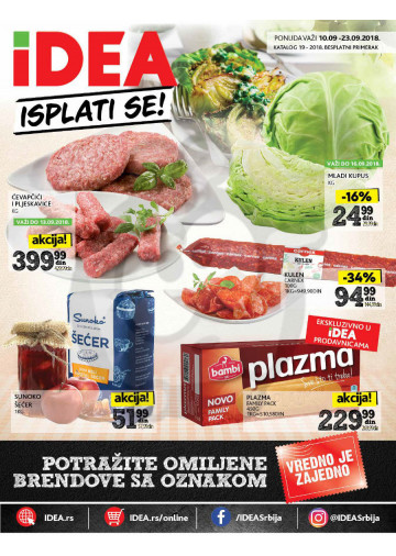 Idea Akcija Katalog Isplati Se 10 09 23 09 2018 Kuda U Kupovinu