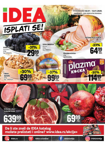 Idea Akcija Katalog Isplati Se 02 01 12 01 2020 Kuda U Kupovinu