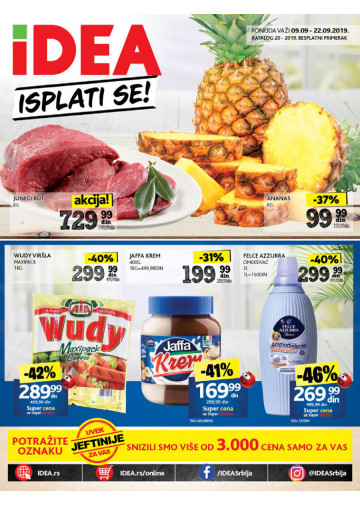 Idea Akcija Katalog Isplati Se 09 09 22 09 2019 Kuda U Kupovinu