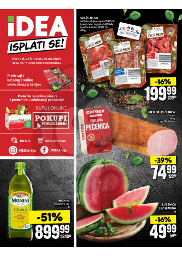 Idea Akcija Katalog Isplati Se 10 08 23 08 2020 Kuda U Kupovinu