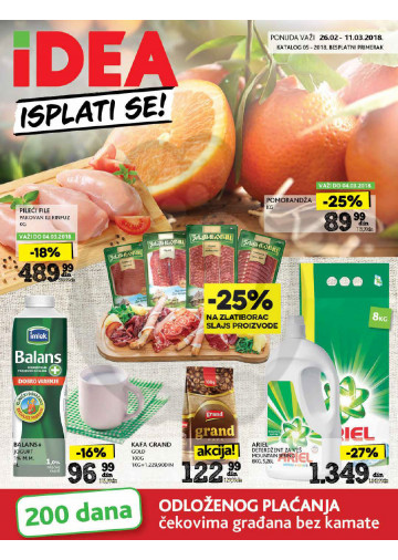 Idea Akcija Katalog Isplati Se 26 02 11 03 2018 Kuda U Kupovinu