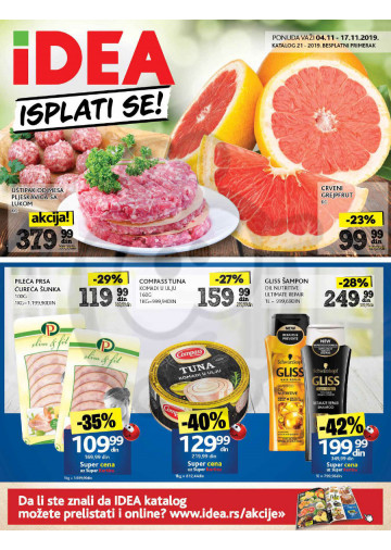 Idea Akcija Katalog Isplati Se 04 11 17 11 2019 Kuda U Kupovinu