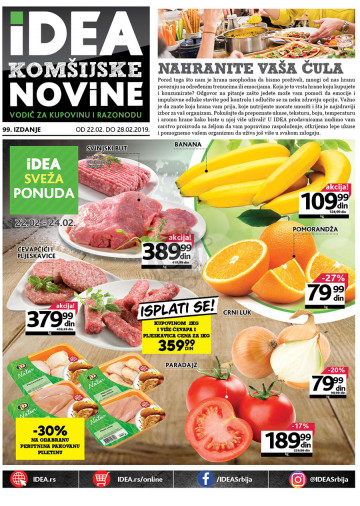 Idea Vikend Nedeljna Akcija 22 02 28 02 2019 Kuda U Kupovinu