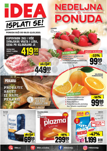 Idea Vikend Nedeljna Akcija 06 03 12 03 2020 Kuda U Kupovinu
