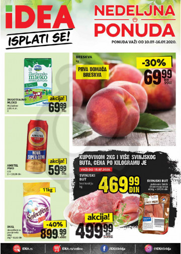 Idea Vikend Nedeljna Akcija 10 07 16 07 2020 Kuda U Kupovinu