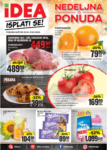Idea Vikend Nedeljna Akcija 21 02 27 02 2020 Kuda U Kupovinu