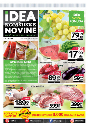 Idea Vikend Nedeljna Akcija 23 08 29 08 2019 Kuda U Kupovinu
