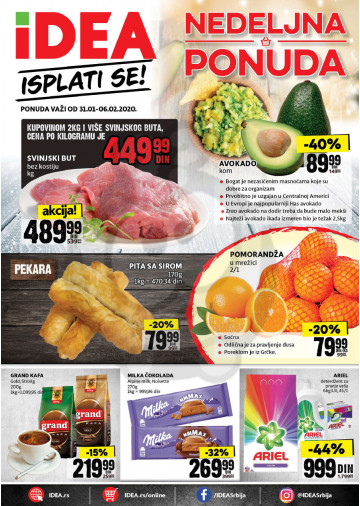 Idea Vikend Nedeljna Akcija 31 01 06 02 2020 Kuda U Kupovinu