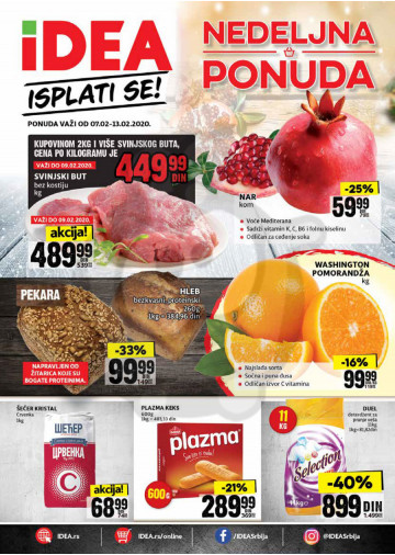 Idea Vikend Nedeljna Akcija 07 02 13 02 2020 Kuda U Kupovinu