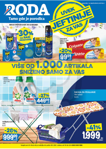 Roda Katalog Akcija Uvek Jeftnije 27 07 13 08 2017 Kuda U Kupovinu