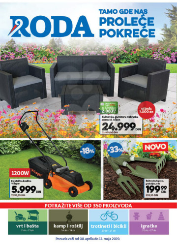Roda Market Katalog Akcija Sve Za Bastu 08 04 12 05 2019 Kuda U Kupovinu