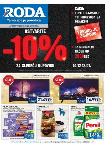Roda Katalog Akcija 27 12 2018 09 01 2019 Kuda U Kupovinu