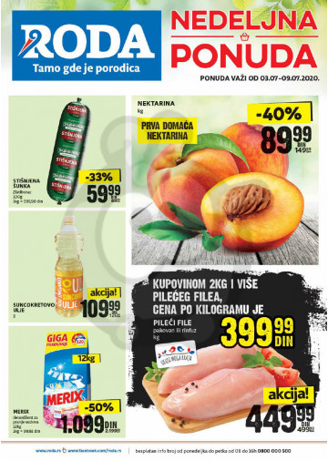 Roda Vikend Nedeljna Akcija 03 07 09 07 2020 Kuda U Kupovinu