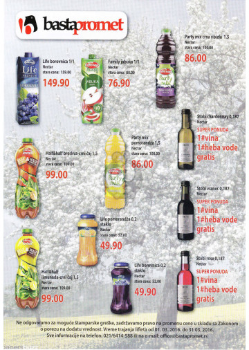 Basta Promet Diskonti Akcija Katalog 01 03 31 03 2016 Kuda U Kupovinu
