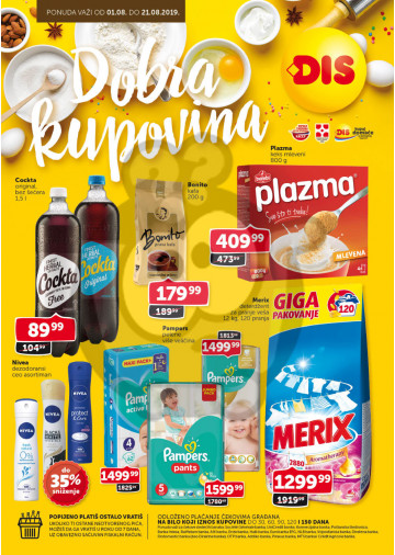 Dis Market Katalog Akcija 01 08 21 08 2019 Kuda U Kupovinu