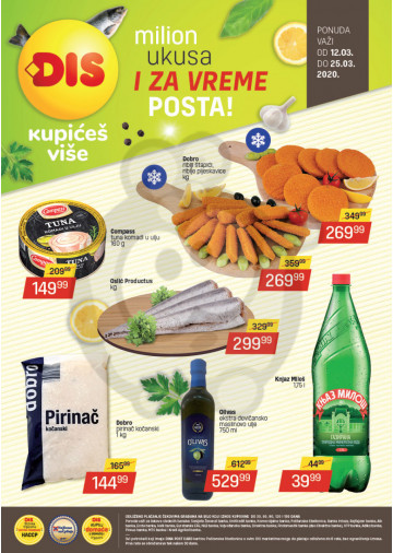 Dis Market Katalog Akcija 12 03 25 03 2020 Kuda U Kupovinu