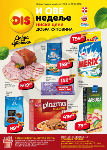 Dis Market Katalog Akcija 12 04 25 04 2018 Kuda U Kupovinu