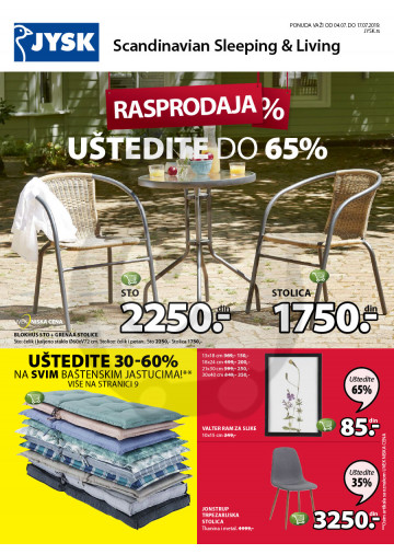 Jysk Katalog Akcija 04 07 17 07 2019 Kuda U Kupovinu