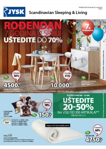 Jysk Katalog Akcija 06 09 19 09 2018 Kuda U Kupovinu