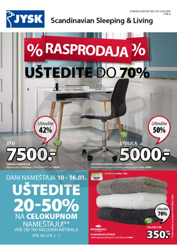 Jysk Katalog Akcija 10 01 23 01 2019 Kuda U Kupovinu