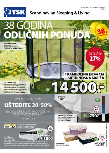 Jysk Katalog Akcija Sve Za Kucu 20 04 26 04 2017 Kuda U Kupovinu