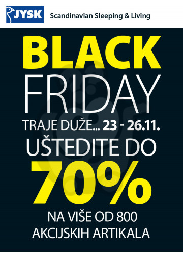 Jysk Katalog Akcija Black Friday 23 11 26 11 2017 Kuda U Kupovinu