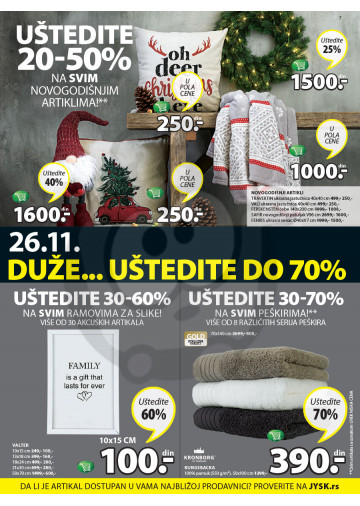 Jysk Katalog Akcija Black Friday 23 11 26 11 2017 Kuda U Kupovinu