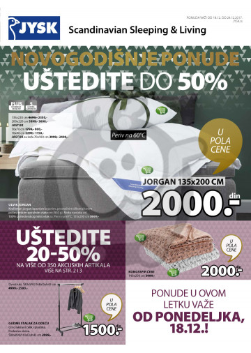 Jysk Katalog Novogodisnja Ponuda 18 12 24 12 2017 Kuda U Kupovinu