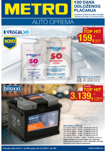 Metro Katalog Akcija Auto Oprema 09 11 06 12 2017 Kuda U Kupovinu