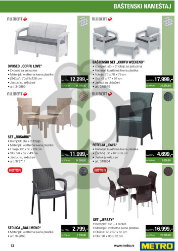 Metro Katalog Akcija Bastenski Namestaj 16 03 12 04 2017 Kuda U Kupovinu