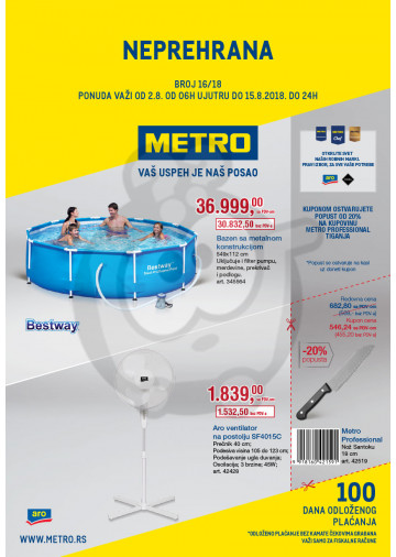Metro Katalog Akcija Neprehrana 02 08 15 08 2018 Kuda U Kupovinu