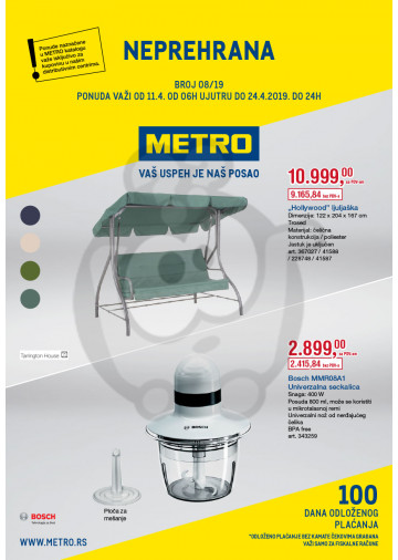 Metro Katalog Akcija Neprehrana 11 04 24 04 2019 Kuda U Kupovinu