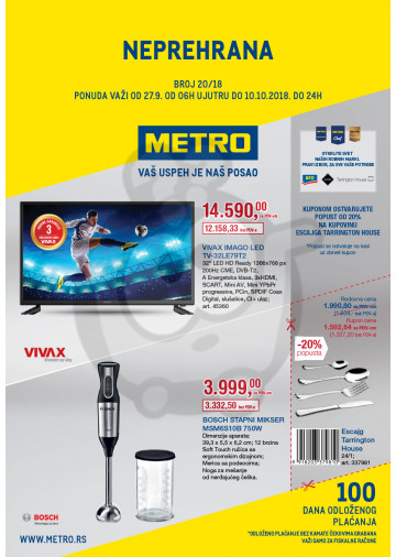 Metro Katalog Akcija Neprehrana 27 09 10 10 2018 Kuda U Kupovinu