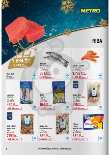 Metro Katalog Akcija Hrana I Neprehrana 02 01 15 01 2020 Kuda U Kupovinu