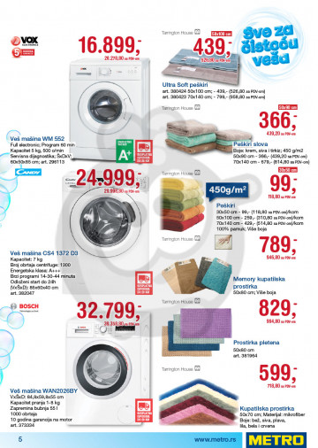 Metro Katalog Akcija Sve Za Pranje Vesa 27 04 10 05 2017 Kuda U Kupovinu