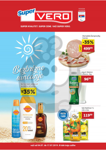 Super Vero Katalog Akcija 04 07 17 07 2019 Kuda U Kupovinu