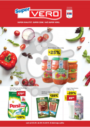 Super Vero Katalog Akcija 25 09 09 10 2019 Kuda U Kupovinu