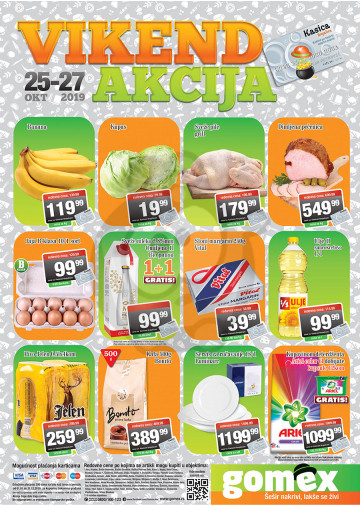 Gomex Vikend Akcija 25 10 27 10 2019 Kuda U Kupovinu